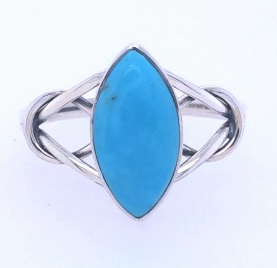 Turquoise Love Knot Ring