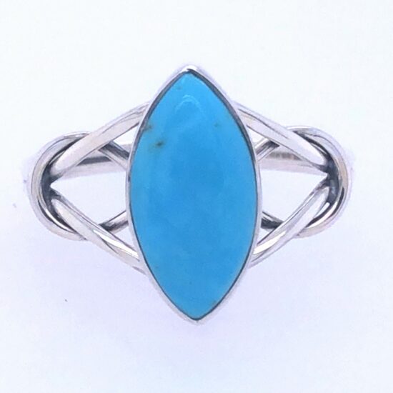 Turquoise Love Knot Ring