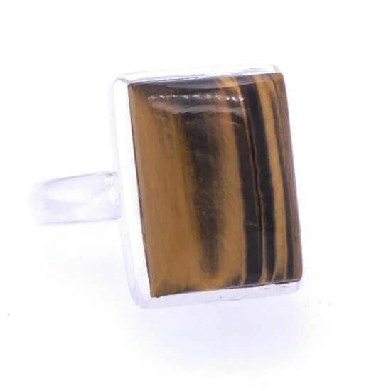 Tiger's Eye Courage Unisex Ring jewelry store suppliers sterling silver