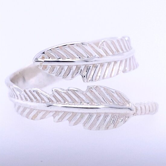 Silver Feather Adjustable Ring love what you wear all year around