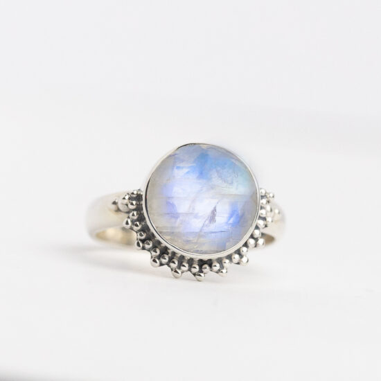 Moonstone Tribal Shine Round wholesale sterling silver manufacturers