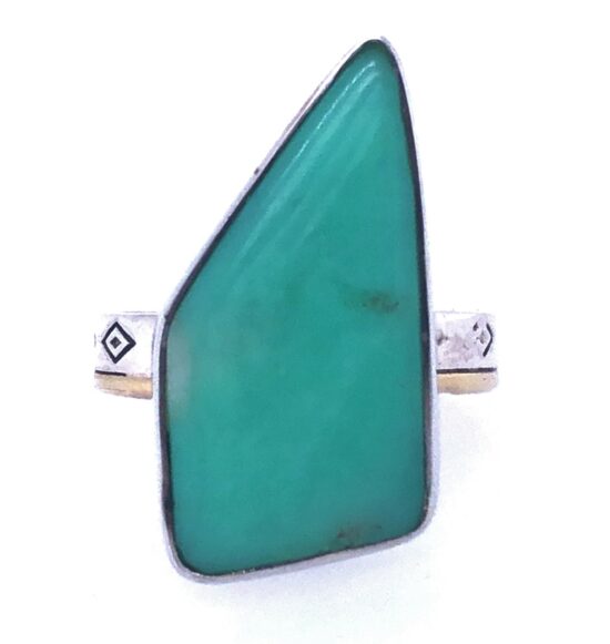Turquoise Kingman Free Form Ring sterling silver 925 wholesale