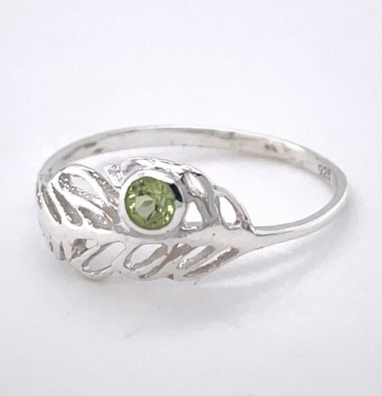Peridot Feather Ring jewelry suppliers online sterling