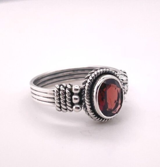 Garnet Truth Ring genuine gemstone wholesale sterling silver jeweler