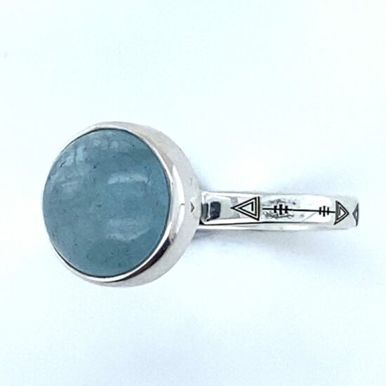 Aquamarine Serene Rings Sterling, simple wholesale shopping bulk jewelry