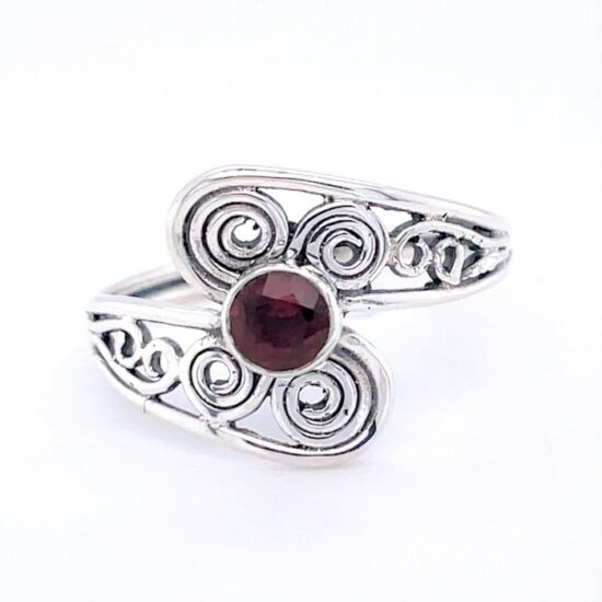 Garnet Swirls Ring exclusive designs us jewelry vendors