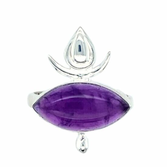 Amethyst Eye of the Goddess Ring exclusive designs new age