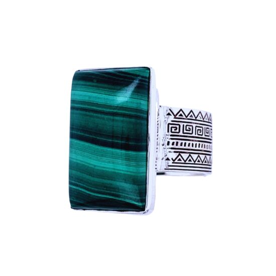 Malachite Sacred Tribe Unisex Ring jewelry for your business