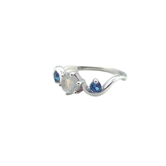 Moonstone Blue Topaz Sweetness Ring best jewelry suppliers crystal gemstones