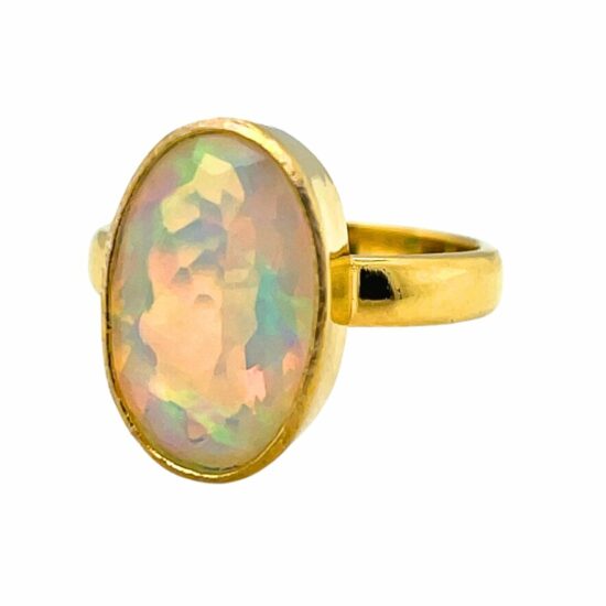 Opal Gold-Plated Ring