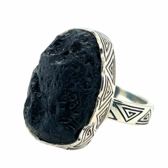 Tektite Outer Space Ring wholesale sterling silver manufacturers