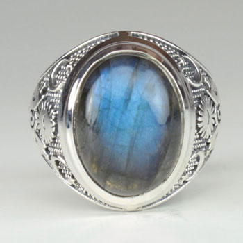 Labradorite Mystical Wonder Unisex Ring sterling silver 925 silver