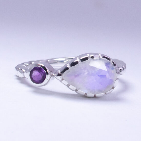 Moonstone Amethyst Cheer up Ring best jewelry wholesalers new age
