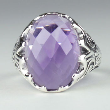 Amethyst Unisex Spectacular Ring jewelry wholesale companies exclusive designs