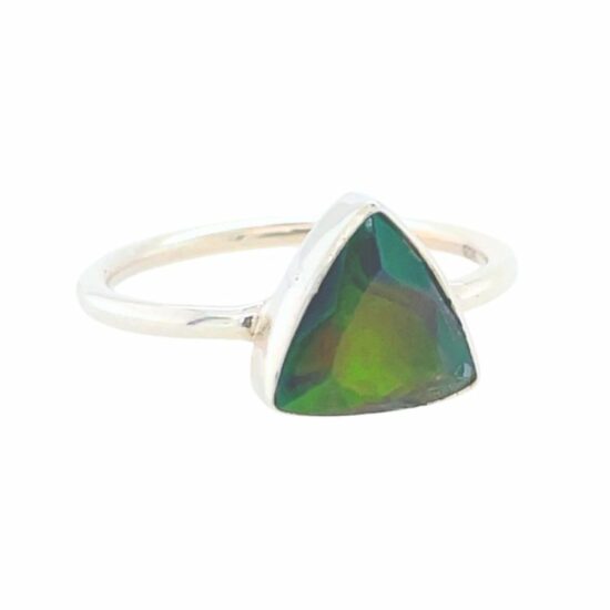 Black Flash Opal Ring