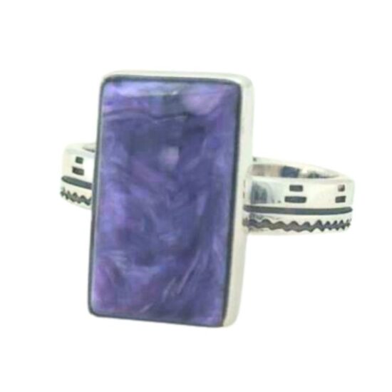 Charoite Cool Shapes Ring