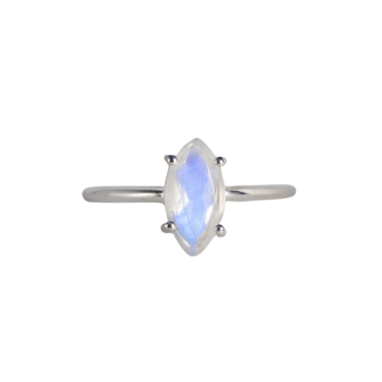 Rainbow Moonstone Marquise Angel Halo Ring grow your business sterling