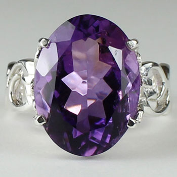 Amethyst Fancy Ring wholesale sterling silver gemstone jewelry