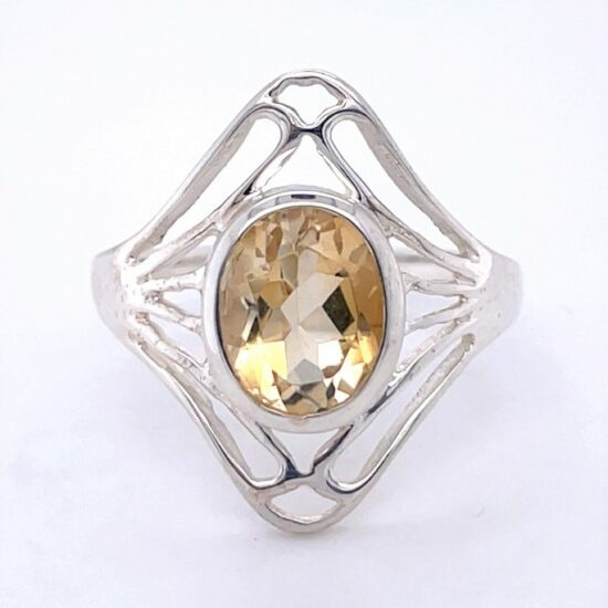 Citrine Shield Ring women's jewelry wholesale suppliers