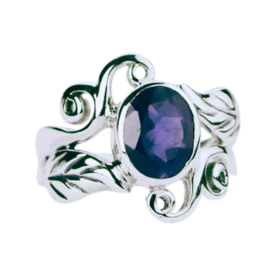 Iolite Harmonious Swirls Ring wholesale sterling silver gemstone jewelry