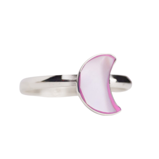 Pink Mother Of Pearl Lunar Ring jewelry vendors wholesale fashion jewelry