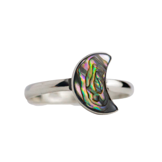 Black Mother Of Pearl Lunar Ring jewelry wholesale companies buy wholesale jewelry