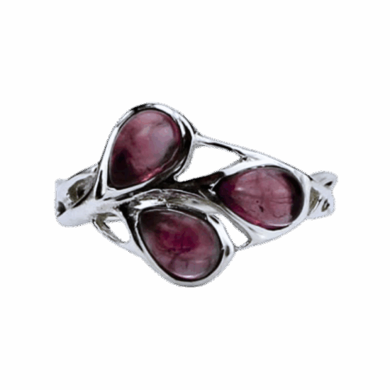 Garnet Buds Ring