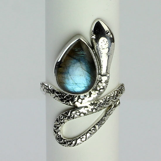 Labradorite Snake Ring sterling silver wholesale jewelry supplies