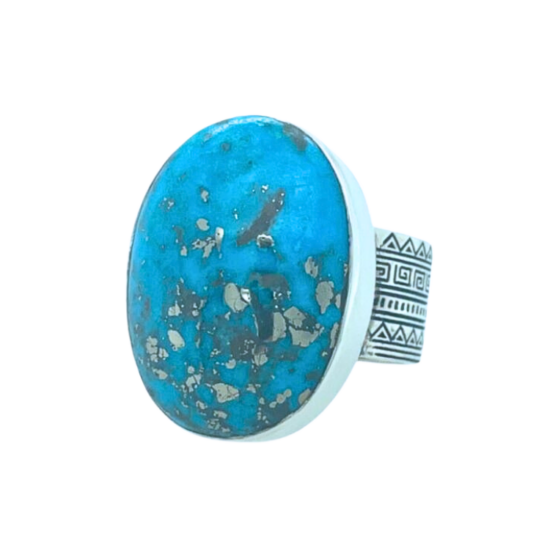 Turquoise Mother Earth's Love Unisex Ring wholesale sterling silver best gemstone supplier