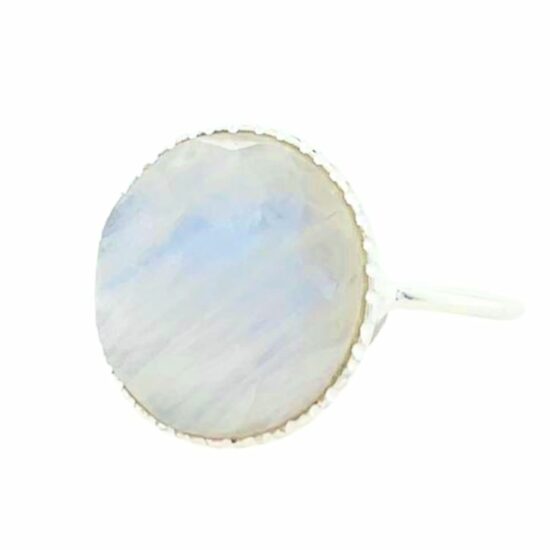 Moonstone Selene Full Moon Ring - Image 2