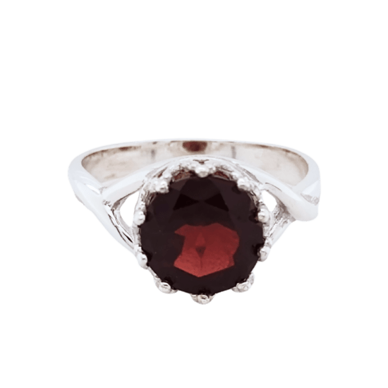 Garnet Splendor Ring wholesale sterling silver natural gemstone jewelry