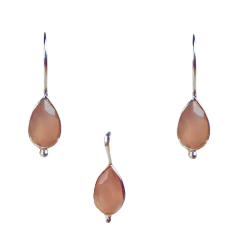 Pink Chalcedony Gift Set simple wholesale shopping natural stones