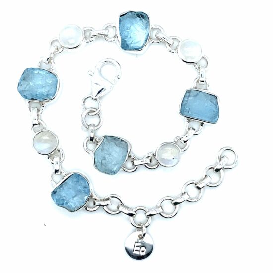 Aquamarine Moonstone Divine Bracelet