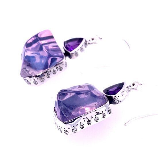 Lavender Liquid Amethyst Earrings