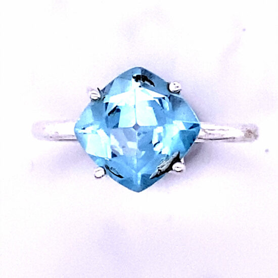 Blue Topaz Free Form Glitz Ring best jewelry vendors crystal gemstones