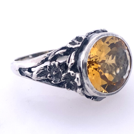 Citrine East West Unisex Ring sterling silver wholesale jewelry supplies