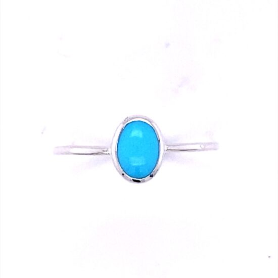 Turquoise Tru Blue Oval Ring