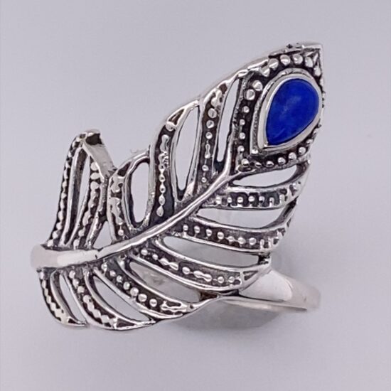 Lapis Feather Fortune Ring