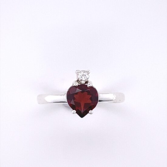Garnet Let It Shine Heart Ring jewelry vendor and supplier