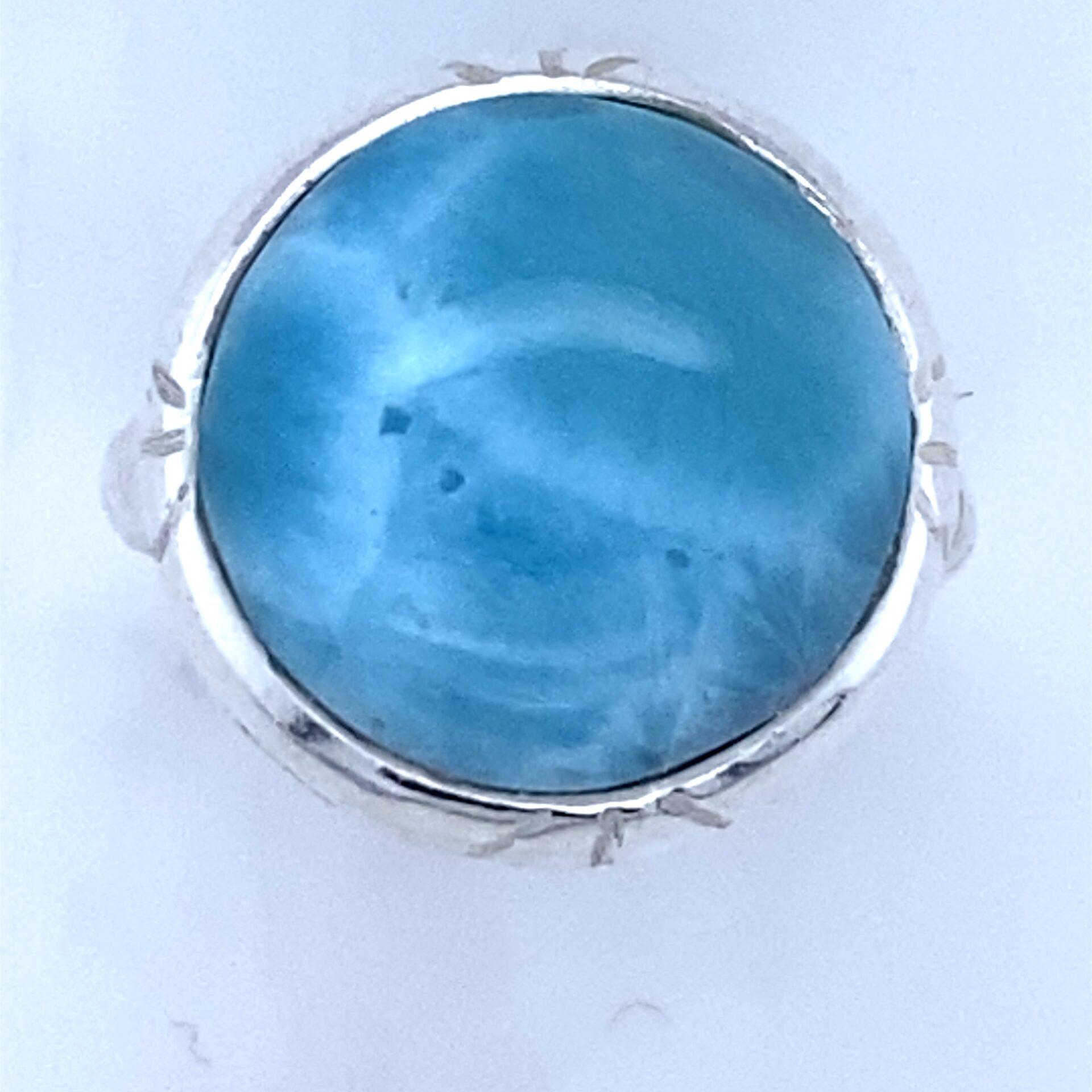 Larimar Ocean Ring | Wholesale Fine Sterling Silver Jewelry